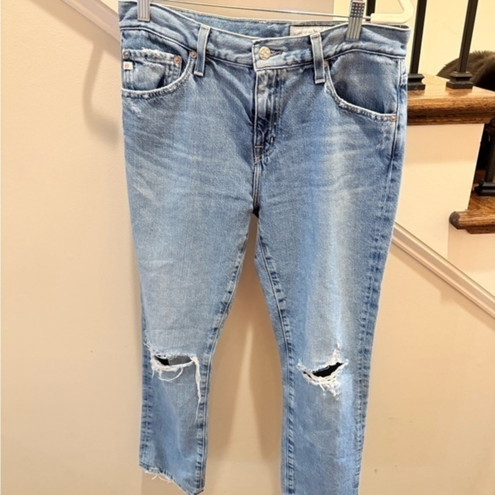 AG Aged Denim Ex Boyfriend Slouchy Slim Women's Jeans Size 27